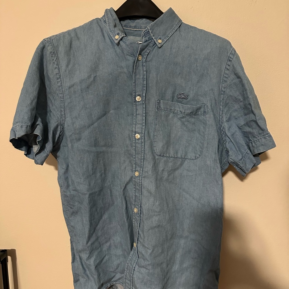 Lacoste Casual Short Sleeve Button Down Shirt
